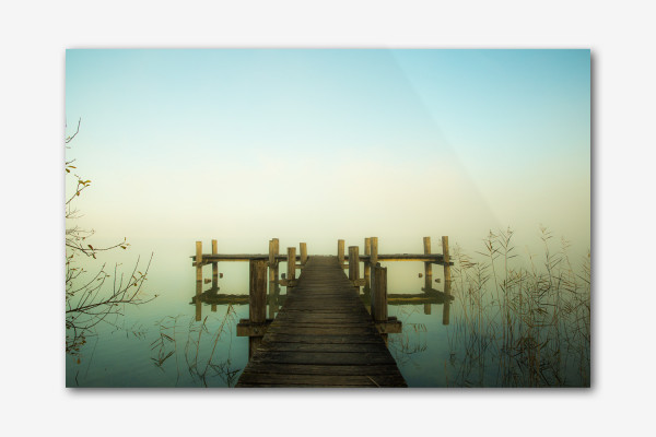 mystische Nebelstimmung am See